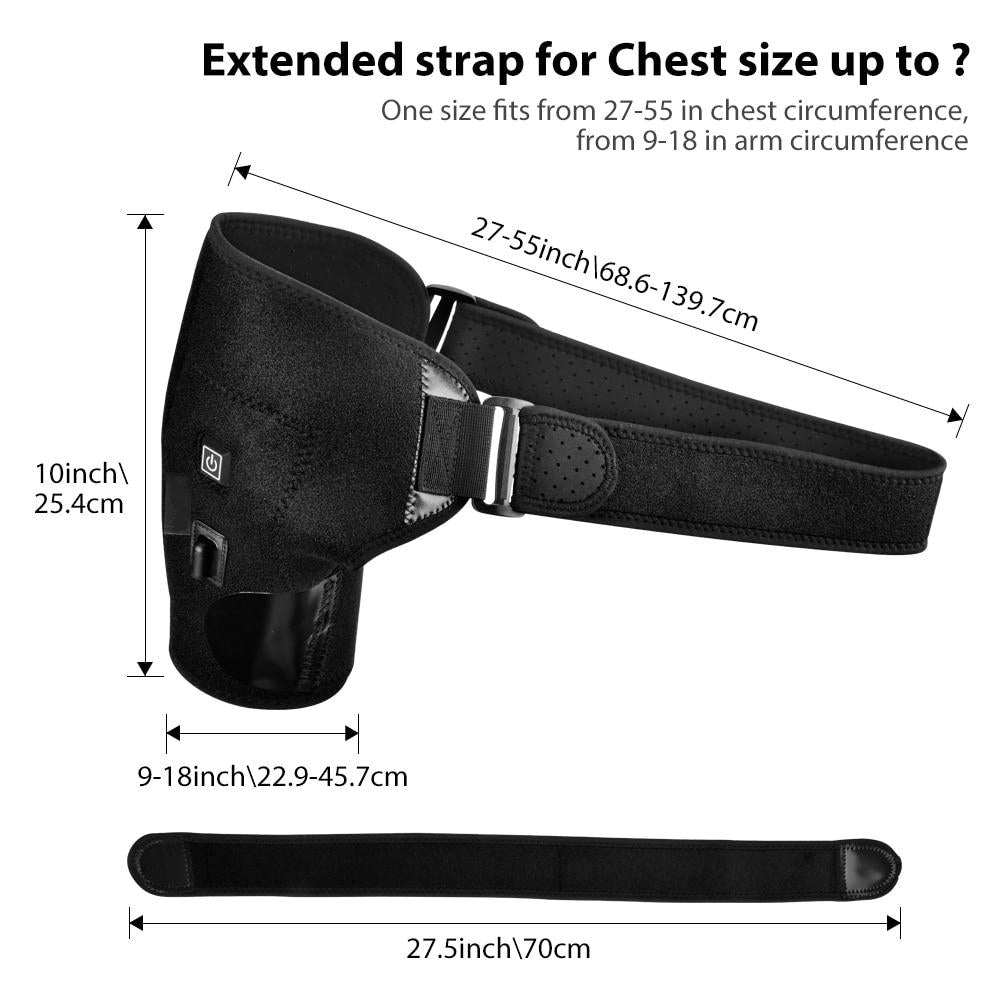 Heat Therapy Hot Adjustable Shoulder Heating Pad for Frozen Shoulder Bursitis Tendinitis Shoulder Brace Tool