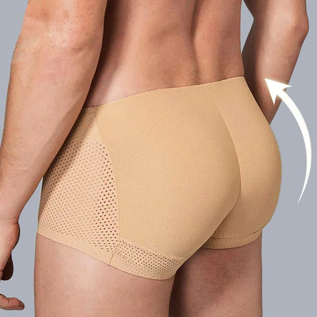 Men Padded Butt Enhancer Booty Booster Molded Shapewear Underwear Briefs Men's Shaper Hip Lifting Shorts Gym Wear|