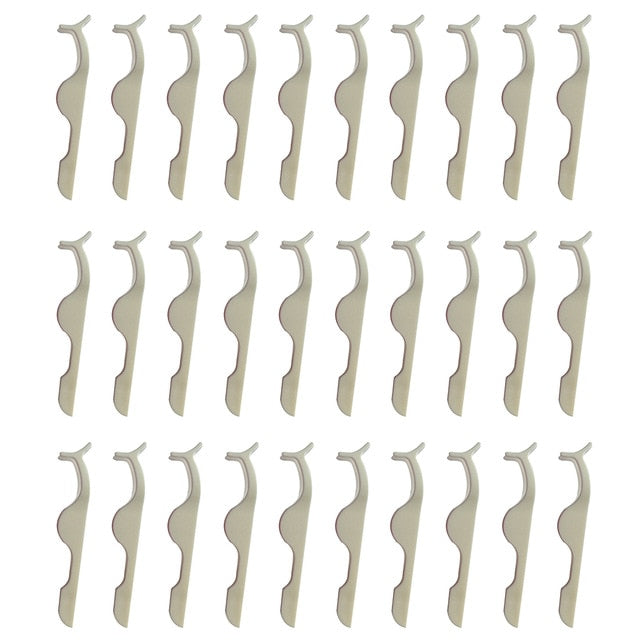 50pcs Plastic Eyelashes Extension Tweezers Auxiliary Clamp Clips Practice Beauty Eye Lash Makeup Tools