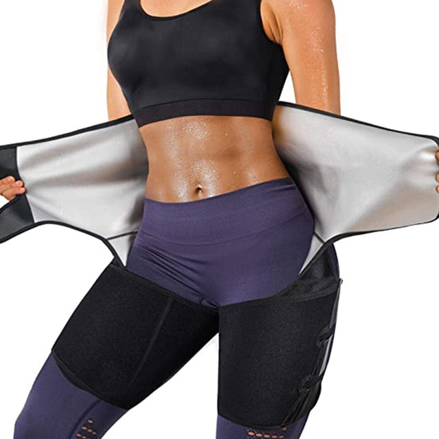 Waist Trainer Belt for Women Waist Thigh Trimmer Butt Lifter Slimming Workout Sweat Band Body Shaper Adjustable Hip Enhancer