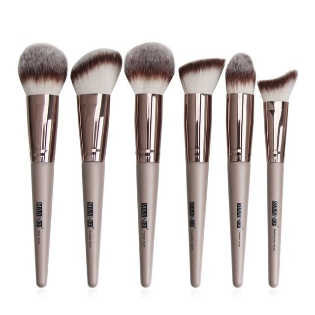 Pro 12/18/20 PCS Makeup Brushes Set with Bag +1Pcs Sponge Beauty Powder Foundation Eyeshadow Make Up Brush Synthetic Wool