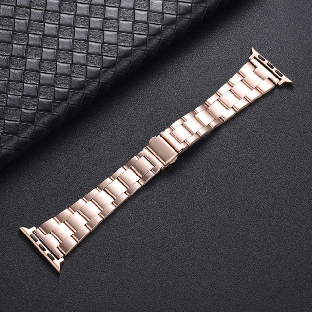 Slim Stainless Steel Strap For Apple Watch Band Series 41 45mm 38mm 40mm For iWatch SE 7/6/5/4/3 42mm 44mm Luxury Metal Bracelet| |