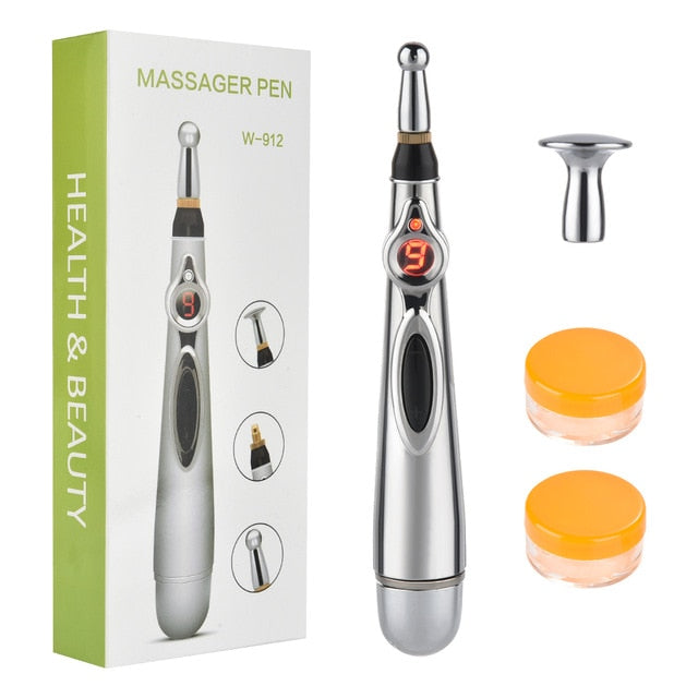 Energy Heal Massage Body Head Massage Electronic Acupuncture Pen Pain Relief Therapy Pen Safe Meridian Adores Health Care