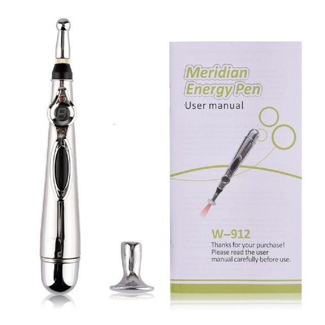 Pain Relief Therapy Electronic Acupuncture Pen Energy Heal Massage Body Head Massage Safe Meridian Health Care Helper