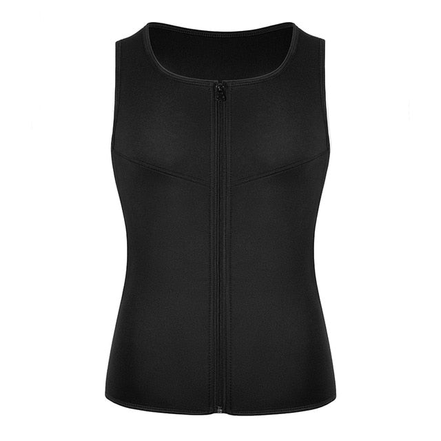 Neoprene Sweat Vest for Men Waist Trainer Vest Adjustable Workout Body Shaper with Double Zipper for Sauna Suit for Men|Shapers|