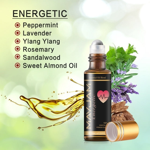 10ml Pure Plant Essential Oil For Humidifier Diffusers Mint Lavender Tea Tree Rose Vanilla Sandalwood Jasmine Pure Nature Oil|Essential Oil|