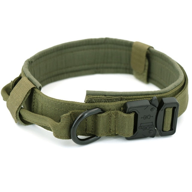 Dog Collar Adjustable Tactical Dog Collar And Leash Set Control Handle Training Pet Led Collar For Small Big Dogs