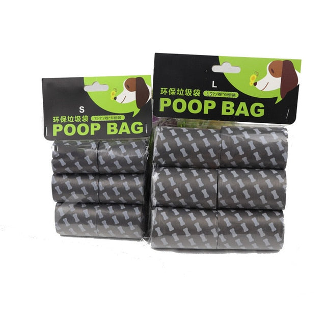 Dog Pet Travel Foldable Pooper Scooper With 1 Roll Decomposable Bags Poop Scoop Clean Pick Up Excreta Cleaner