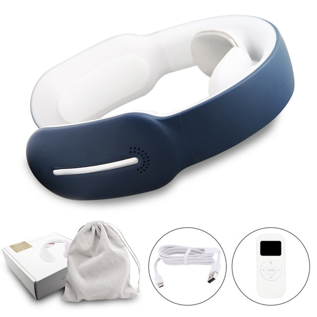 Smart Electric Neck and Shoulder Massager Low Frequency Magnetic Therapy Pulse Pain Relief Relaxation Vertebra Physiotherapy