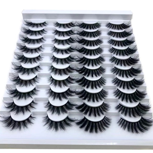 New 20 Pairs Natural False Eyelashes Fake Lashes Long Makeup 3d Eyelashes Eyelash Extension eyelashes for Beauty