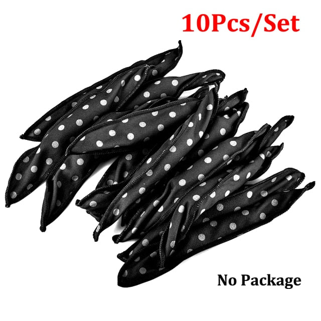 30Pcs/Set Foam Rollers Sponge Waves Hair Curlers For Sleep DIY Curly Salon Soft Hair Curl Styling Tool Without Heat