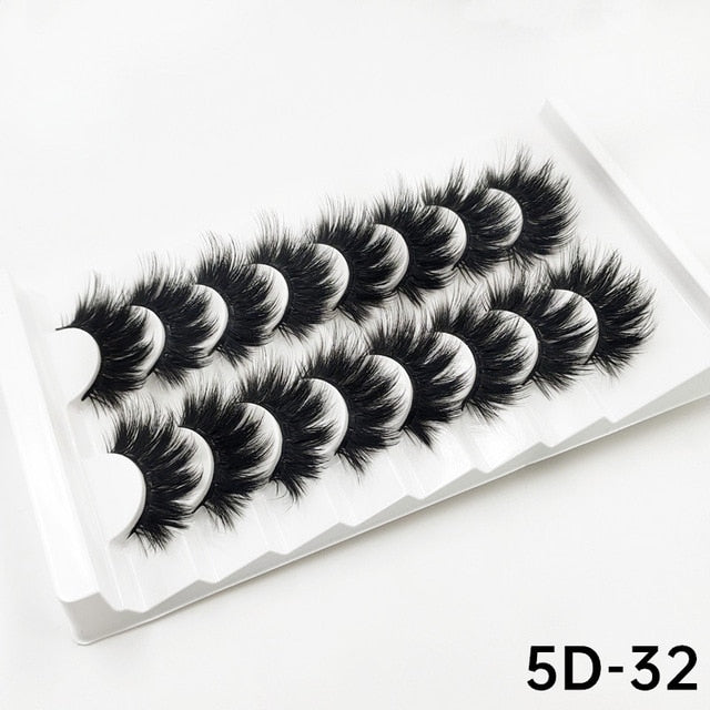 5/8 Pairs 3D Mink Lashes 20mm Eyelashes 3D Natural False eyelashes Soft Mink eyelash extension Makeup beauty maquillaje lashes