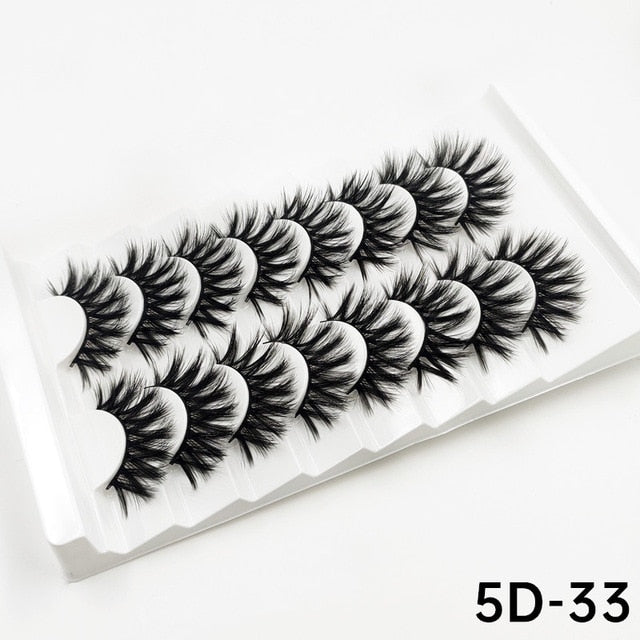 5/8 Pairs 3D Mink Lashes 20mm Eyelashes 3D Natural False eyelashes Soft Mink eyelash extension Makeup beauty maquillaje lashes