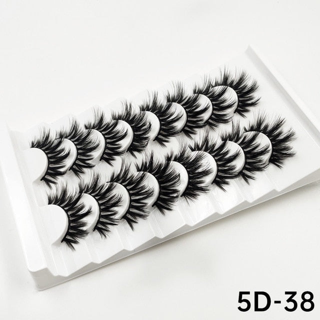 5/8 Pairs 3D Mink Lashes 20mm Eyelashes 3D Natural False eyelashes Soft Mink eyelash extension Makeup beauty maquillaje lashes