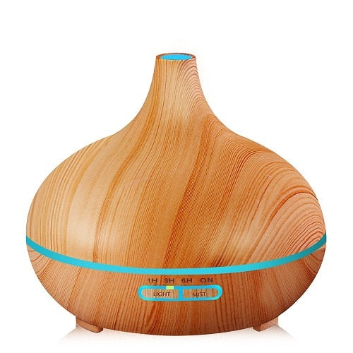 300ml Aroma Air Humidifier Wood Grain with LED Lights Essential Oil Diffuser Aromatherapy Electric Mist Maker for Home|mist maker|air humidifieraroma diffuser