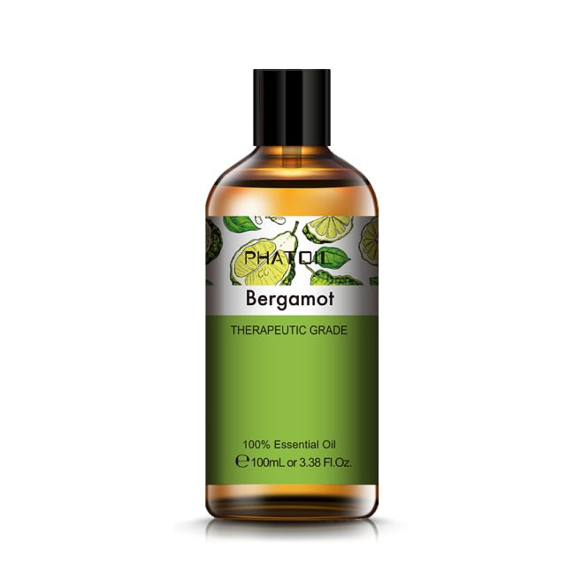 100ML Pure Natural Essential Oils Diffuser for Skin Care Rose Orange Lemon Lavender Rose Geranium Chamomile Avocado Aroma Oil|Essential Oil|