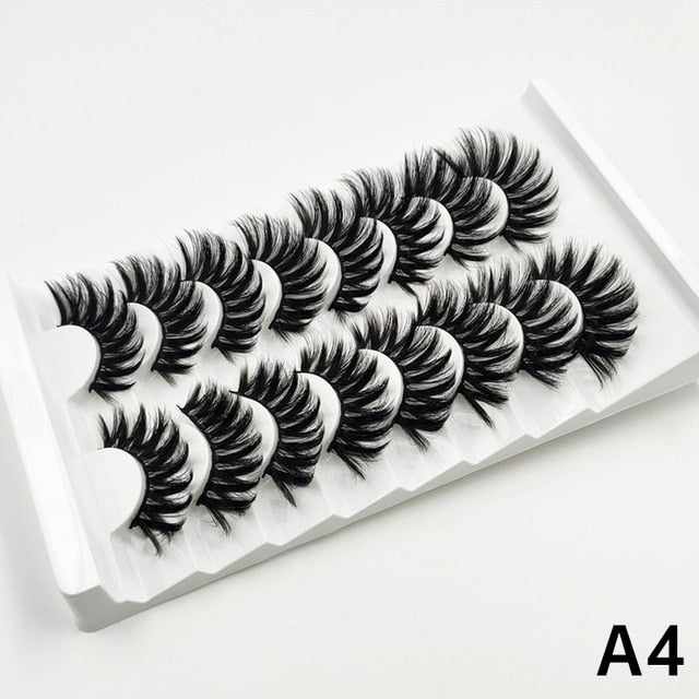 5/8 Pairs 3D Mink Lashes 20mm Eyelashes 3D Natural False eyelashes Soft Mink eyelash extension Makeup beauty maquillaje lashes