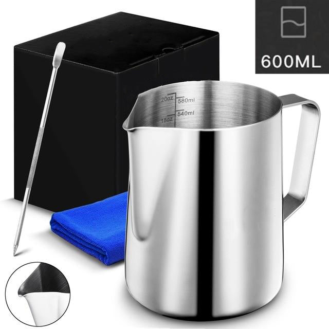 Stainless Steel Milk Frothing Pitcher Espresso Coffee Barista Craft Latte Cappuccino Milk Cream Frother Cup Pitcher Jug Maker