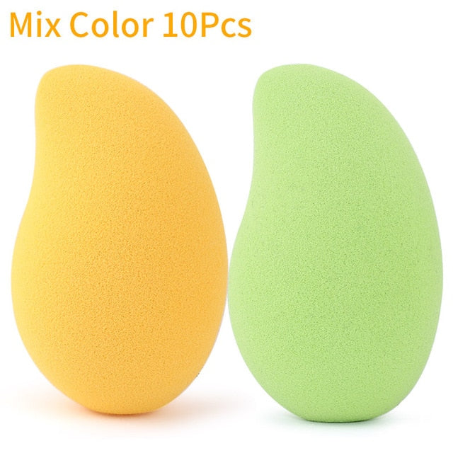 10/20 Pcs Soft Mix Color Makeup Sponge Face Beauty Cosmetic Powder Puff For Foundation Cream Concealer Make Up Blender Tools|Cosmetic Puff|