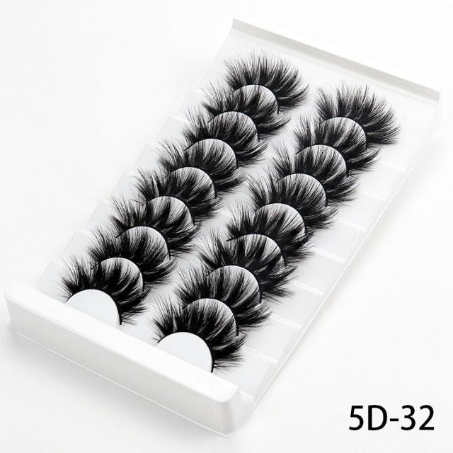 5/8 Pairs of Lashes,3D Eyelashes Natural, Full Lashes Makeup Eyelashes, Eyelashes Extension, Wholesale Lashes