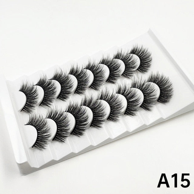 5/8 Pairs 3D Mink Lashes 20mm Eyelashes 3D Natural False eyelashes Soft Mink eyelash extension Makeup beauty maquillaje lashes