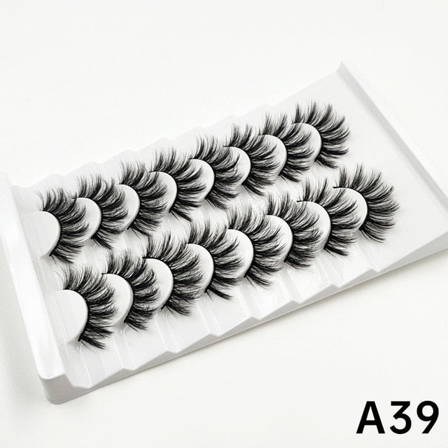 5/8 Pairs 3D Mink Lashes 20mm Eyelashes 3D Natural False eyelashes Soft Mink eyelash extension Makeup beauty maquillaje lashes