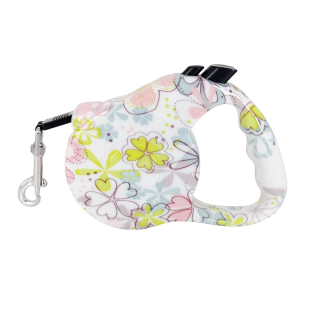 Automatic Retractable Dog Leash Fashion Printed Auto Traction Rope For Small Medium Dogs Cat Walking Running Pet Leashes Product